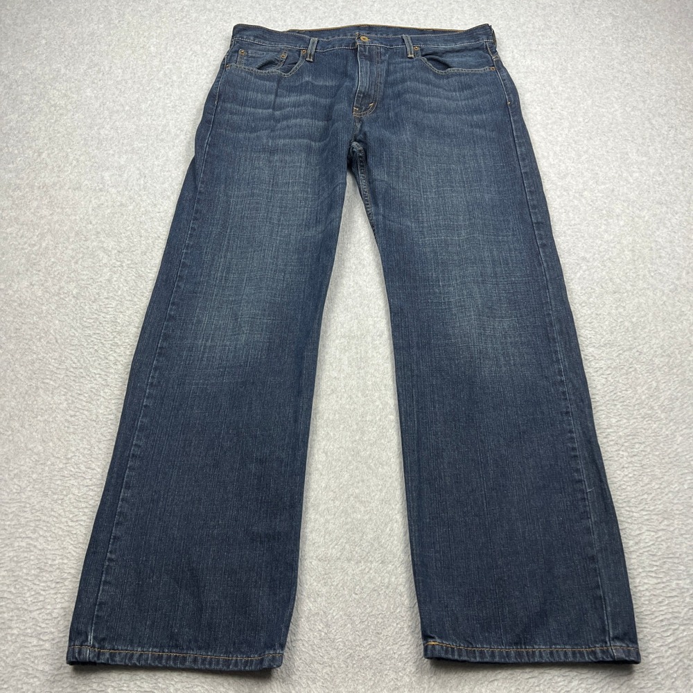 Levi's 569 Loose Straight Jeans‎ Mens 38x34 Blue Dark Wash Denim Classic Baggy